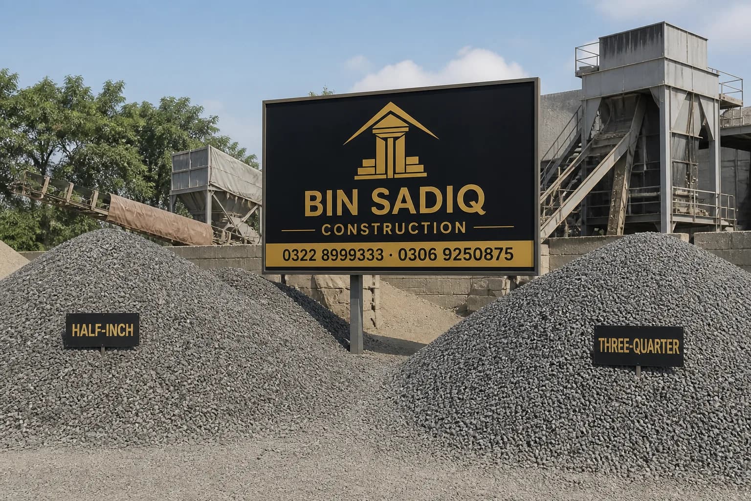 Bajri / Crush Price in Pakistan Today — Aggregate Rate (Lahore) — Bin Sadiq Construction Lahore