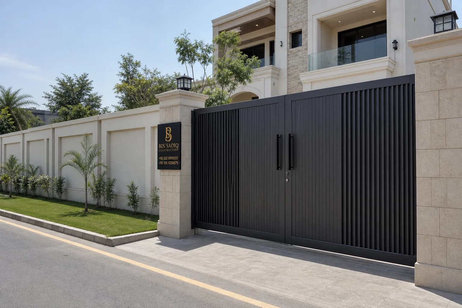 Boundary Wall Contractor Lahore — Secure, Neat Finish for Homes & Societies — Bin Sadiq Construction Lahore