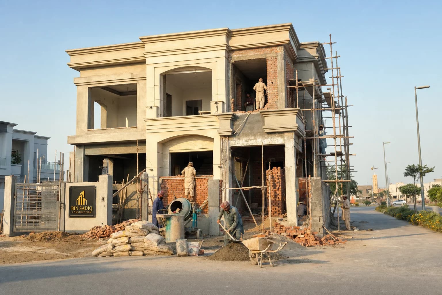 House Construction Company in Jubilee Town Lahore — Building Contractor Pakistan — Bin Sadiq Construction Lahore