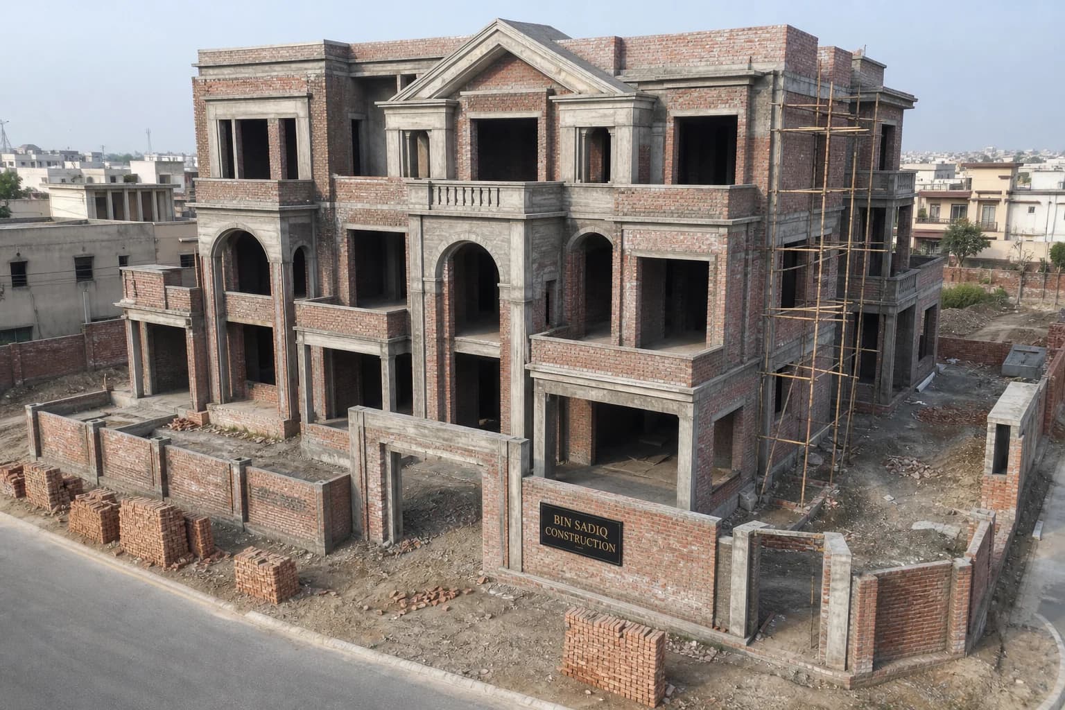 Construction Company in Model Town Lahore — Grey Structure, Turnkey & Paint — Bin Sadiq Construction Lahore