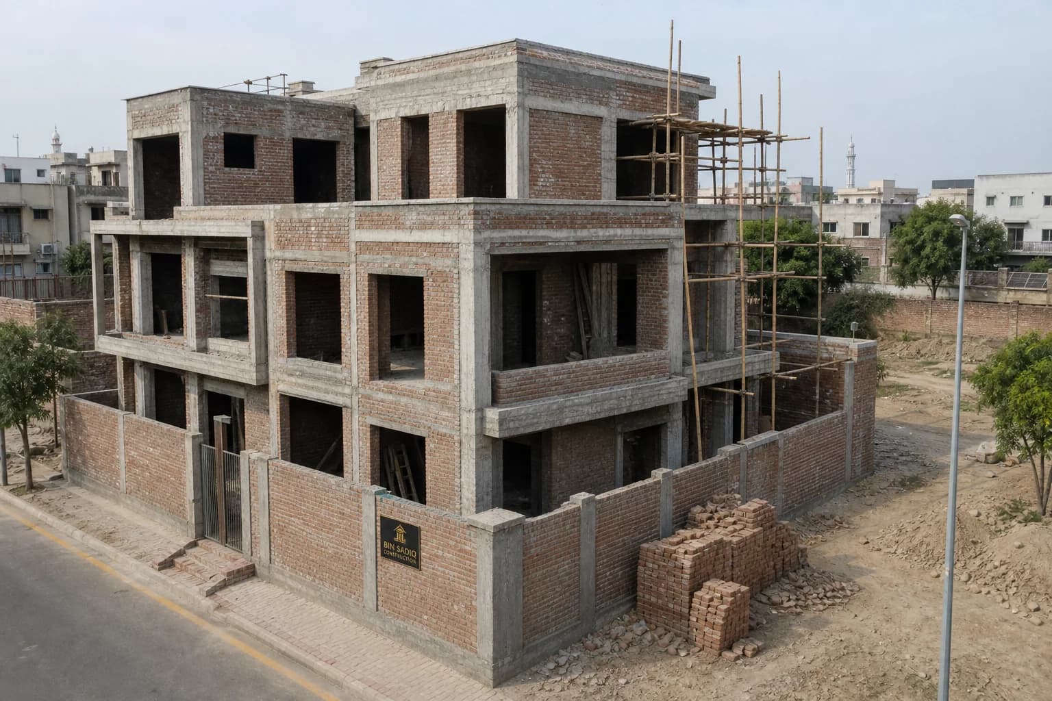 Construction Company in Model Town Lahore — Grey Structure, Turnkey & Paint — Bin Sadiq Construction Lahore