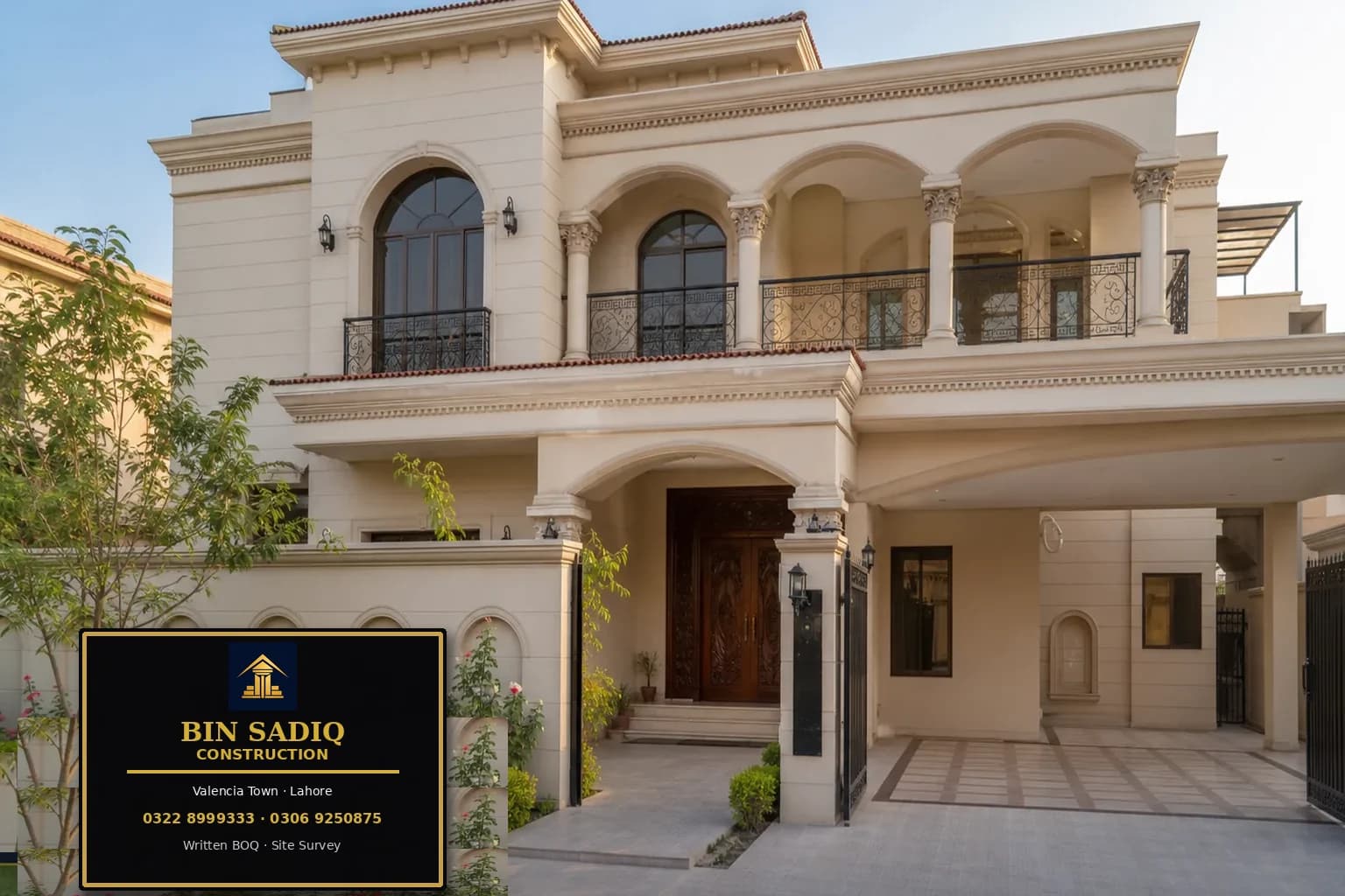 House Construction Company in Valencia Town Lahore — Grey Structure & Turnkey — Bin Sadiq Construction Lahore