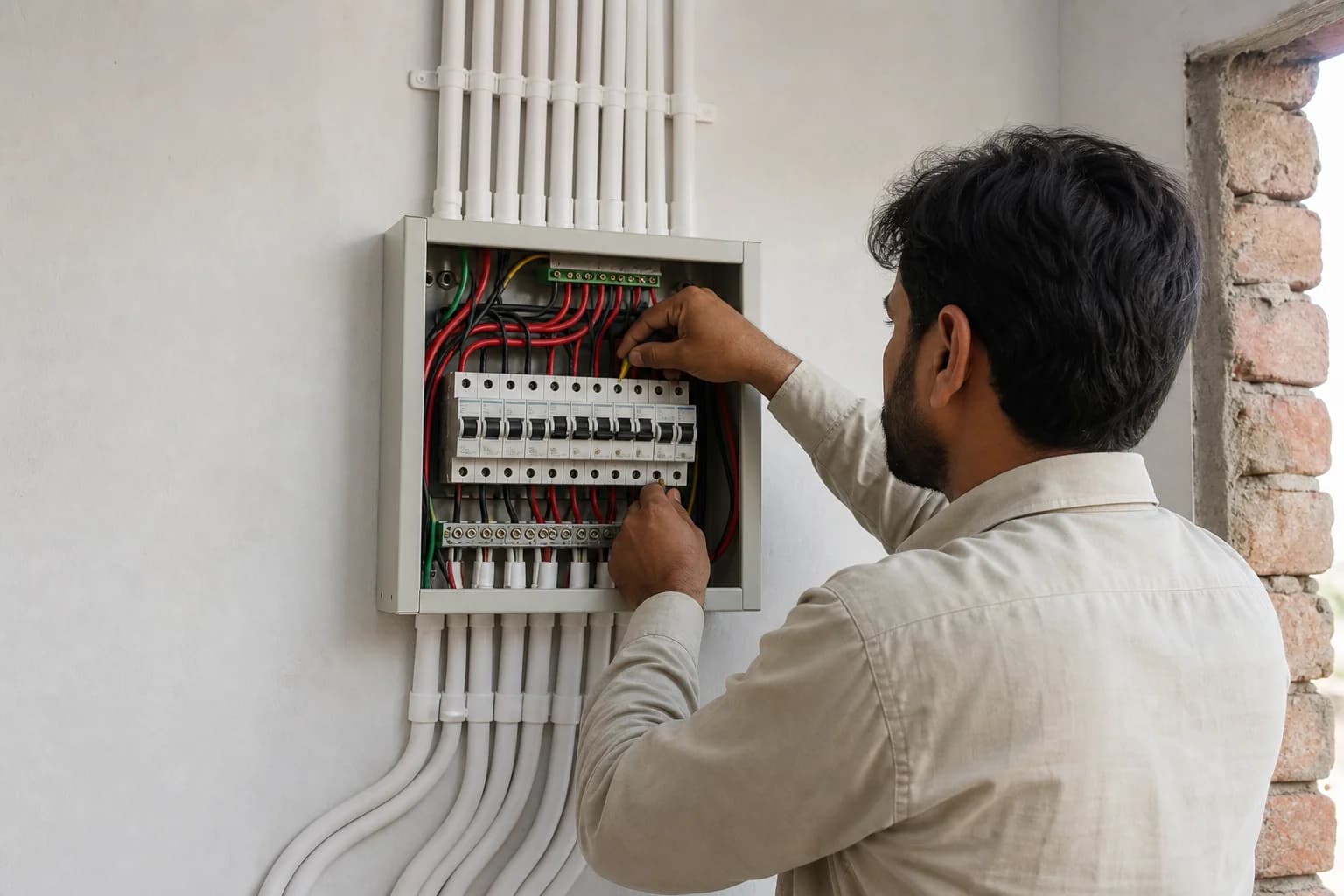 Electrical Contractor Lahore — House Wiring, DB Panel & MEP — Bin Sadiq Construction Lahore