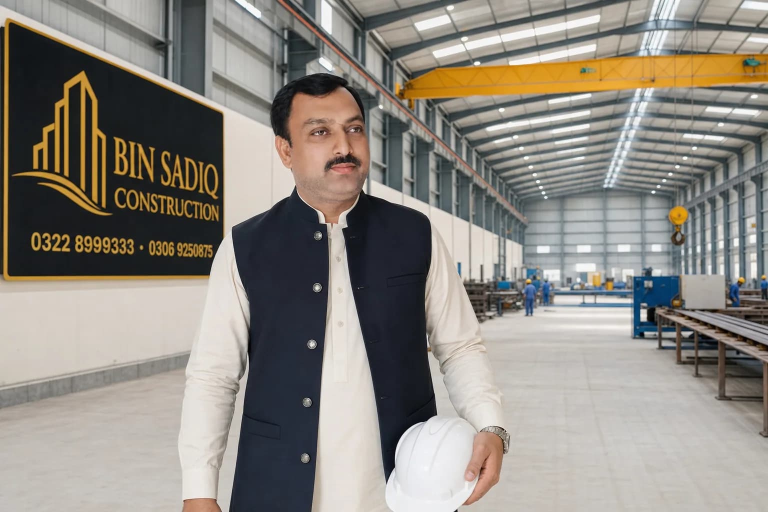 Completed PEB factory hall Lahore Bin Sadiq Construction
