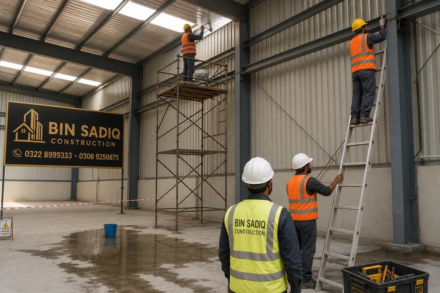Factory roof and steel maintenance Lahore Bin Sadiq