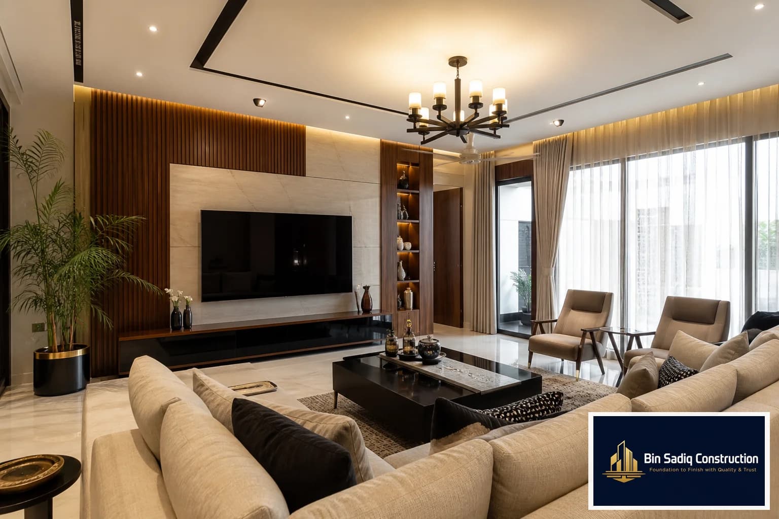 Interior emulsion finish Lahore living room