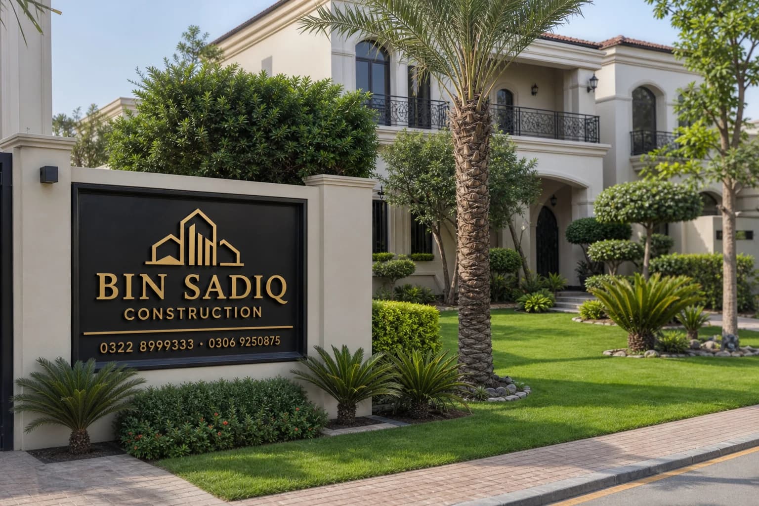 Landscape / Garden Contractor Lahore — Lawn, Plants, Paths & Outdoor Finish — Bin Sadiq Construction Lahore