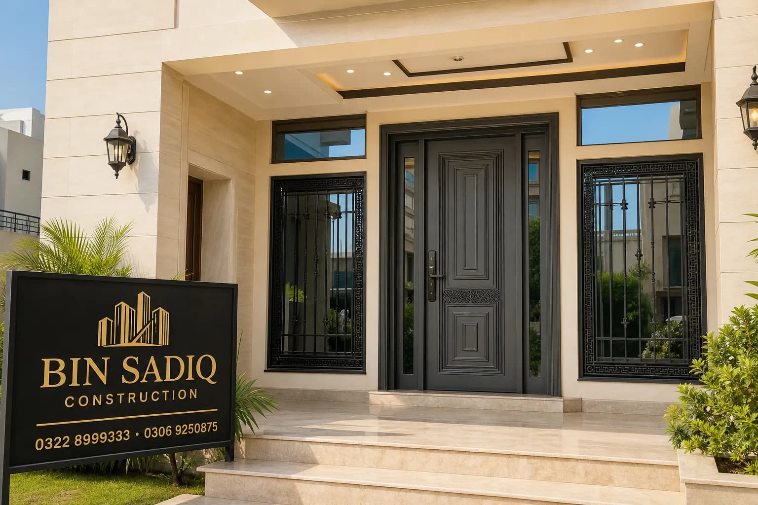 Main Door, Steel Door, Grill & Windows Installation in Lahore, Pakistan — Bin Sadiq Construction Lahore