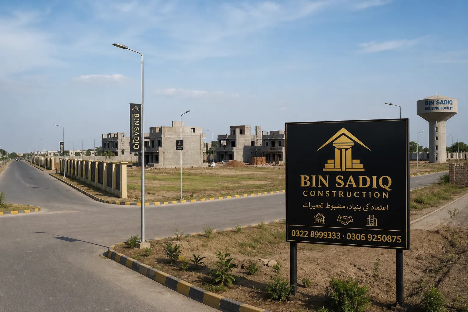 Society Development Subcontractor in Lahore — Civil Works for Housing Schemes — Bin Sadiq Construction Lahore