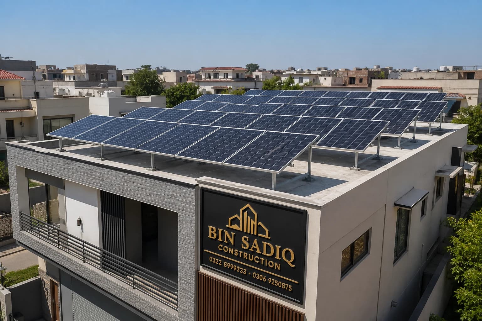 Solar Panel Installation Lahore (Homes) — Roof Mount, Inverter & Net Metering Support — Bin Sadiq Construction Lahore