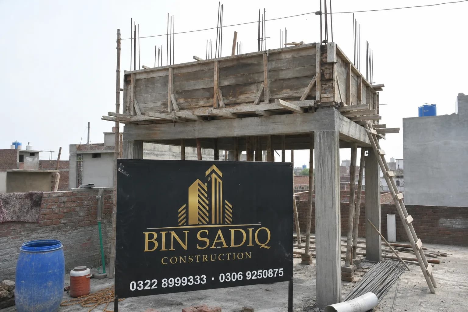 Water Tank Construction in Lahore — RCC Overhead & Underground Builders — Bin Sadiq Construction Lahore