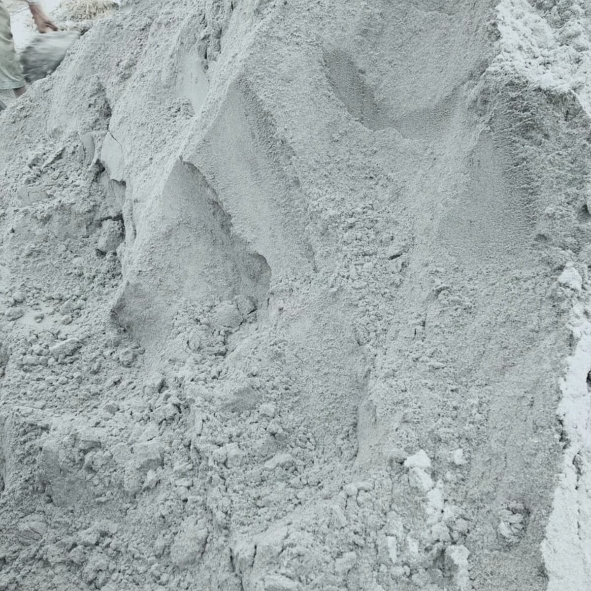 Chenab sand ret grey bulk pile — grey structure RCC sand Lahore