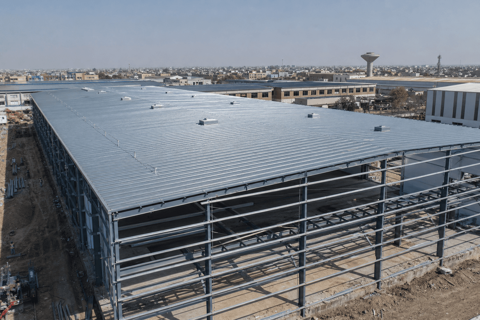 Steel structure factory roof Lahore