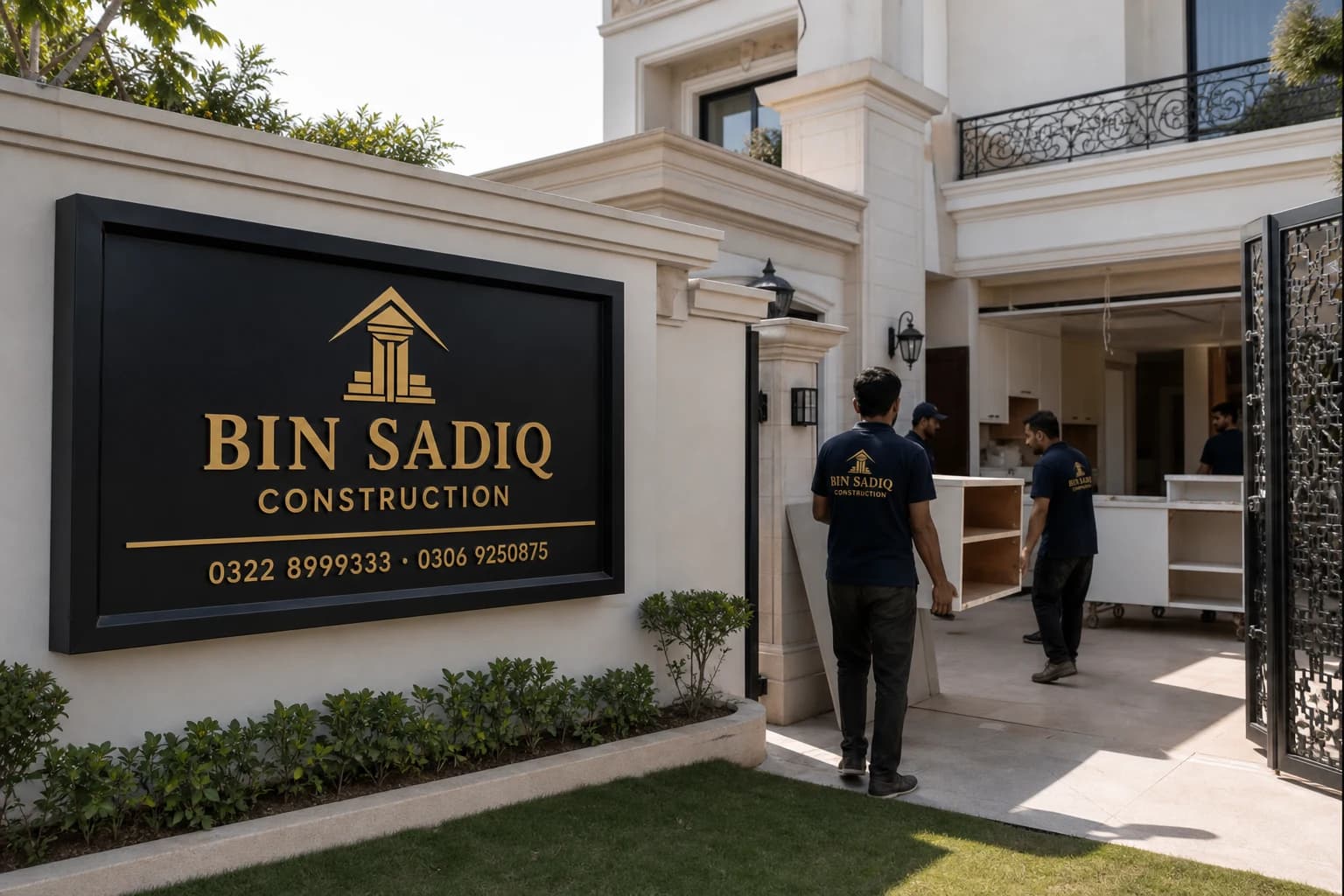 Kitchen Renovation Contractor Lahore — Cabinets, Countertops, Tiles & Plumbing — Bin Sadiq Construction Lahore