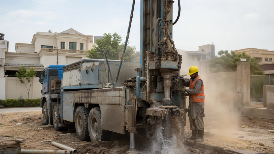 Water Boring & Tube Well — Bin Sadiq Construction Lahore